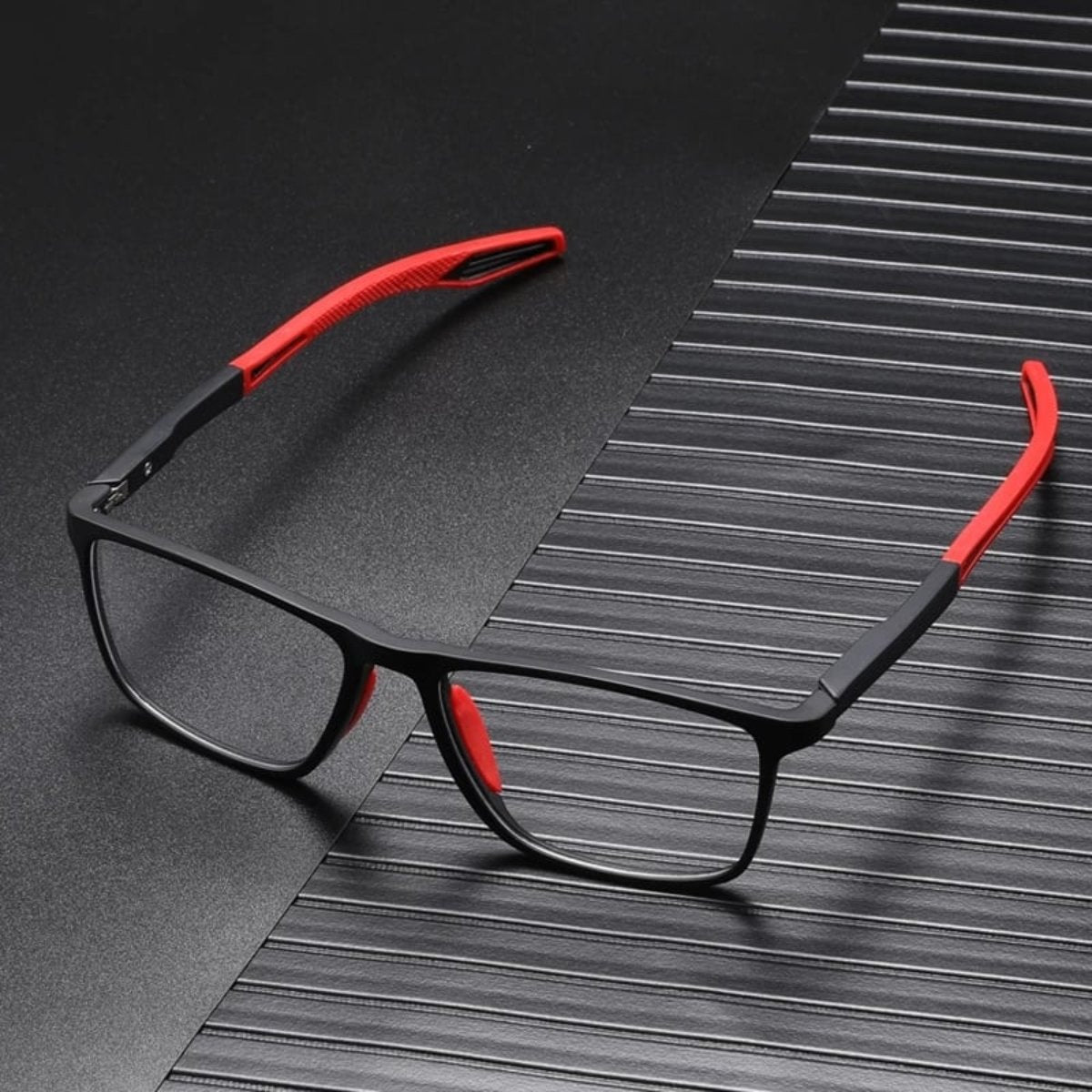 Multifocal reading glasses featuring a lightweight polycarbonate frame, designed for clear vision at all distances, perfect for reading and everyday use. 0